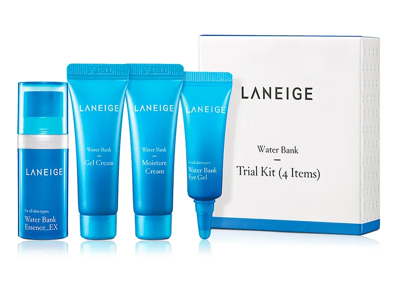 Набір міні версій для обличчя зволожуючий Laneige Water Bank Trial Kit