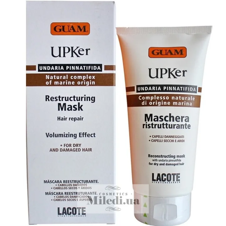 Інтенсивно відновлююча маска для сухого волосся Guam UPKer Maschera Ristrutturante 150 мл