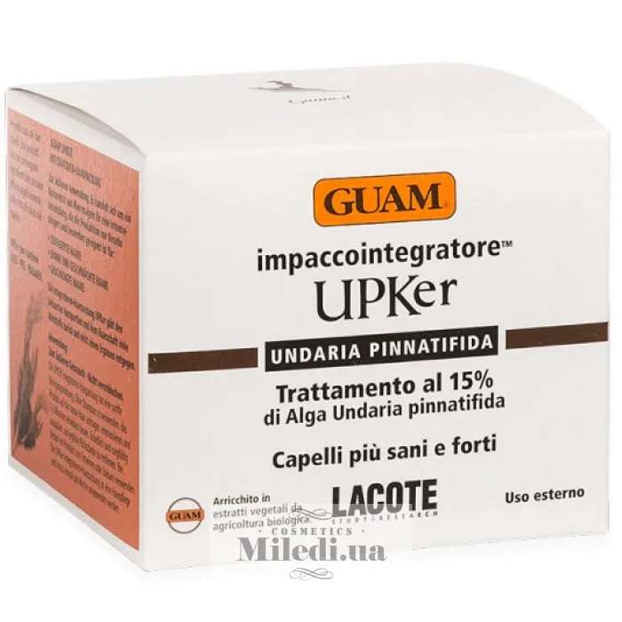 Інтенсивно поживна маска для волосся Guam UPKer Trattamento Al 15% di Alga Undaria Pinnatifida 200 мл
