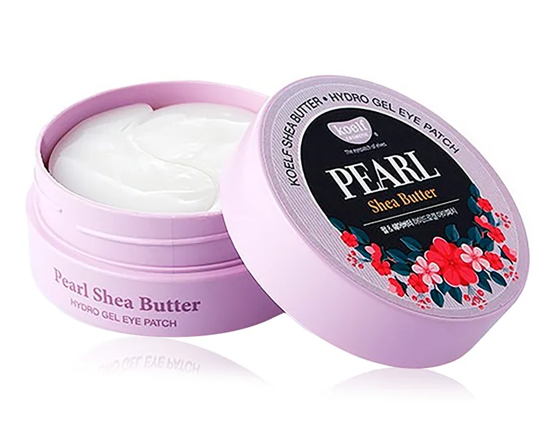 Гідрогелеві патчі під очі з перлами та олією Ши Koelf Pearl & Shea Butter Eye Patch, 60шт