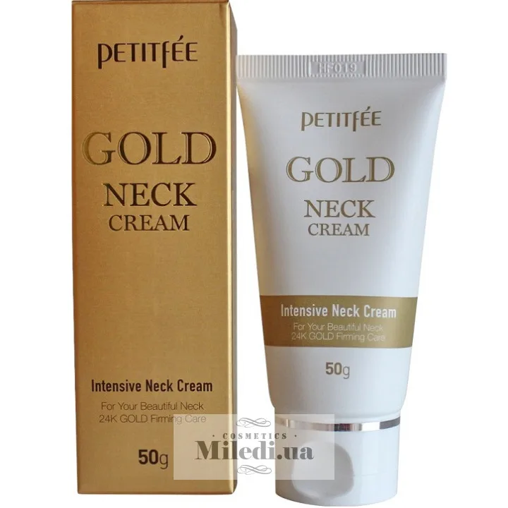 Інтенсивний крем для шиї і зони декольте з золотом Petitfee Gold Intensive Neck Cream 50 мл