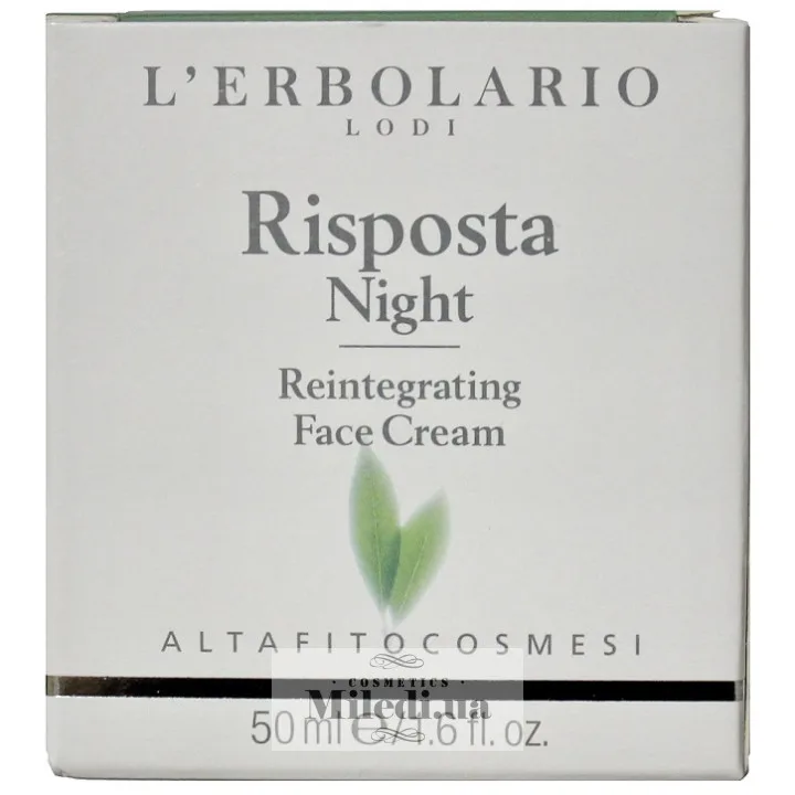 Інтенсивний нічний крем проти старіння L'Erbolario Risposta Notte Crema Reintegrante Per il Viso 50 мл