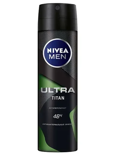 Дезодорант-антиперспірант Nivea Men Ultra Titan з антибактеріальним ефектом 150 мл (85371)