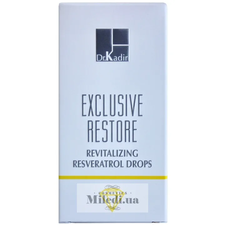 Краплі Ресвератрол для відновлення Dr. Kadir Exclusive Restore Revitalizing Resveratrol Drops, 2х10 мл