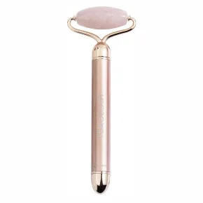Вібраційний ролик з рожевого кварцу для обличчя Rose quartz vibrating face roller