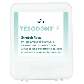 TEBODONT-F Зубна нитка з олією чайного дерева (Melaleuca Alternifolia) та фторидом натрію, 50 м