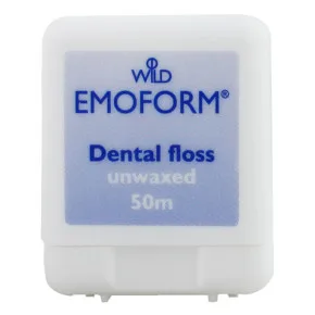EMOFORM Зубна нитка (флос), невощена, тонка, 50 м
