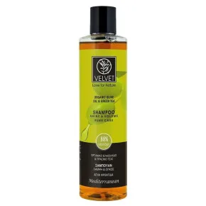 Шампунь для блиску та об'єму Organic Olive & Green Tea