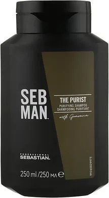 Шампунь для волосся - Sebastian Professional Seb Man Purist Purifying Shampoo, 250 мл
