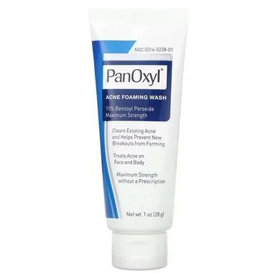 PanOxyl Acne Foaming Wash Benzoyl Peroxide 10% — гель для вмивання з бензоїл пероксидом 10% (28 г)