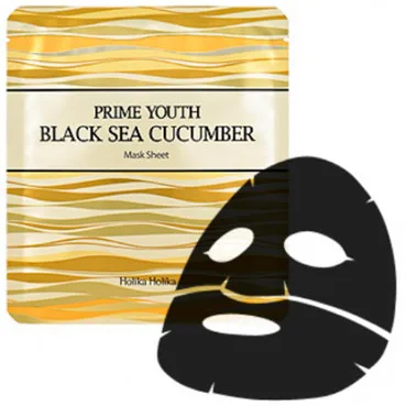 Маска для обличчя з екстрактом чорного морського огірка Holika Holika Prime Youth Black Sea Cucumber Mask Sheet