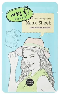 Тканинна маска після поїздки знімаюча втому Holika Holika After Mask Sheet Taking a Trip