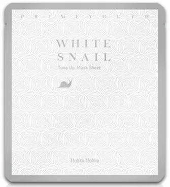 Тканинна маска з екстрактом муцина білого равлика Holika Holika Prime White Snail Tone up Mask Sheet