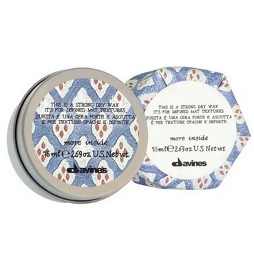 Сухий віск сильної фіксації для текстурних матових акцентів Davines More Inside Strong Dry Hair Wax