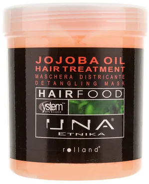 Маска для полегшення розчісування волосся з маслом жожоба Rolland Una Hair Food Jojoba Oil Hair Treatment