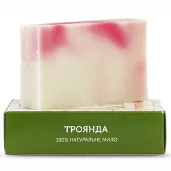 Мило туалетне натуральне ручної роботи "Троянда"