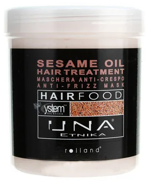 Маска для розгладження волосся з маслом кунжуту Rolland Una Hair Food Sesam Oil Hair Treatment Anti-Frizz Mask