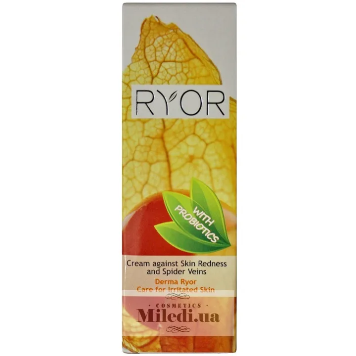 Крем з пробіотиками проти почервоніння і розширених судин Ryor Cream Against Skin Redness & Spider Veins 50 мл
