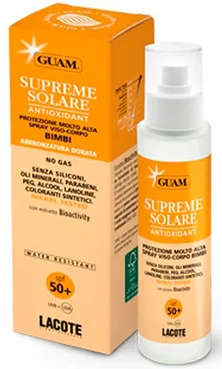Сонцезахисний спрей c антиоксидантну дію Guam Supreme Solare SPF 50+