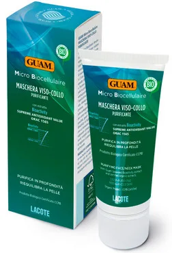 Мікробіоклітинна очищуюча маска для обличчя Guam Micro Biocellulaire Mask