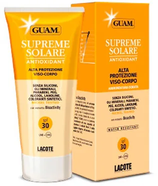 Сонцезахисний крем для тіла c антиоксидантною дією Guam Supreme Solare SPF 30