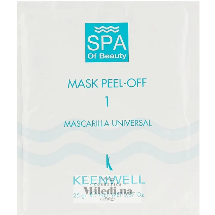 Альгінатна СПА-маска №1 універсальна Keenwell Mask Peel-off-1 Universal Mask 25 г