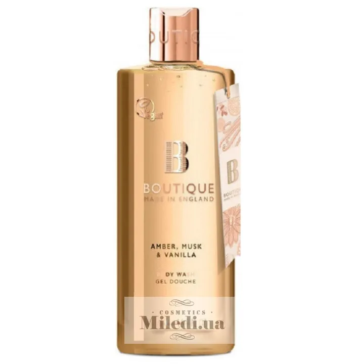 Гель для душу Амбра мускус і ваніль Grace Cole Boutique Amber Musk & Vanilla Body Wash 500 мл