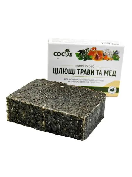 Мило-скраб Цілющі трави та мед 130 гр
