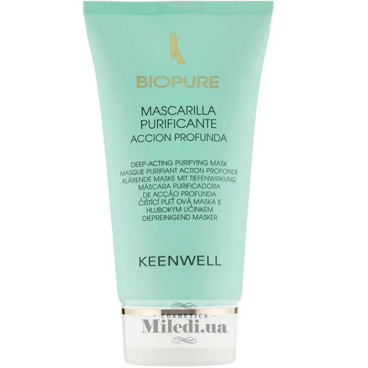 Очищувальна маска глибокої дії для жирної шкіри Keenwell Biopure Purifying Mask Deep Action 60 мл
