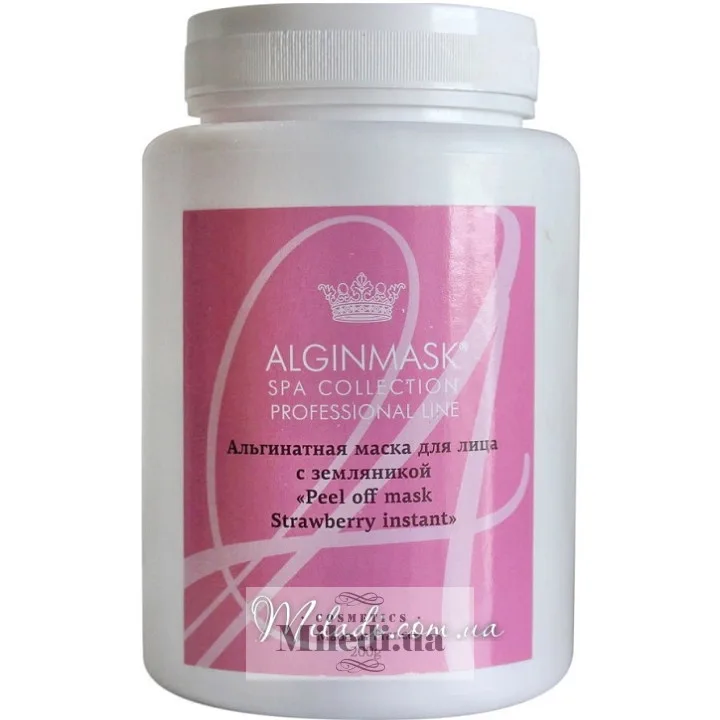 Альгінатна маска для обличчя Суниця Elitecosmetic Alginmask Peel off Mask Strawberry Instant
