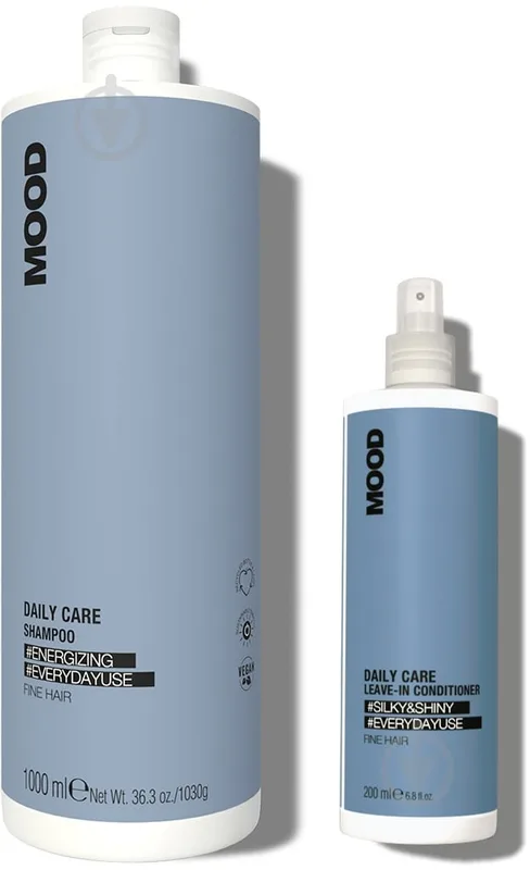 Набір Mood шампунь і незмивний кондиціонер Daily Care 1000 мл + 200 мл