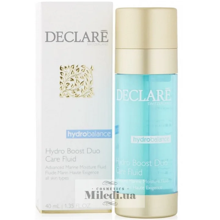 Двофазна зволожуюча флюїд-сироватка Declare Hydro Balance Hydro Boost Duo Care Fluid 2х20 мл