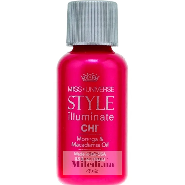 Рідкий шовк для волосся Морінга і макадамія CHI Miss Universe Style Illuminate Moringa & Macadamia Oil 15 мл