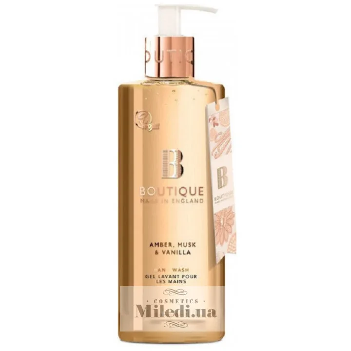 Рідке мило для рук Амбра мускус і ваніль Grace Cole Boutique Amber Musk & Vanilla Hand Wash 500 мл