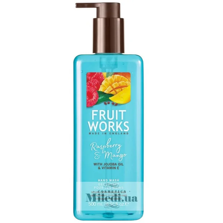 Рідке мило для рук Малина і манго Grace Cole Fruit Works Raspberry & Mango Hand Wash 500 мл