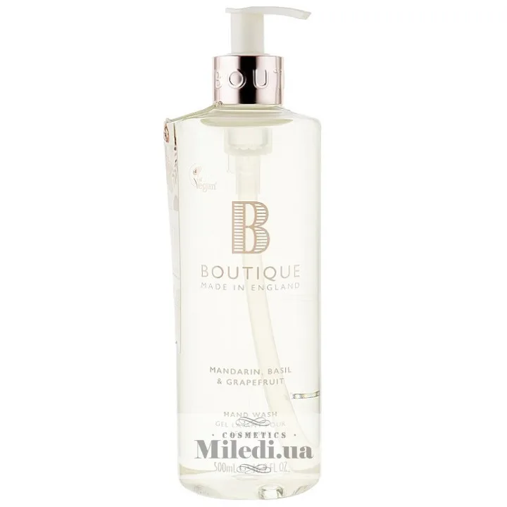 Рідке мило для рук Мандарин, базилік і грейпфрут Grace Cole Boutique Mandarin Basil & Grapefruit Hand Wash 500 мл