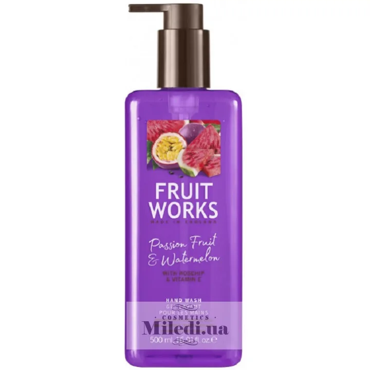 Рідке мило для рук Маракуйя і кавун Grace Cole Fruit Works Passion Fruit & Watermelon Hand Wash 500 мл
