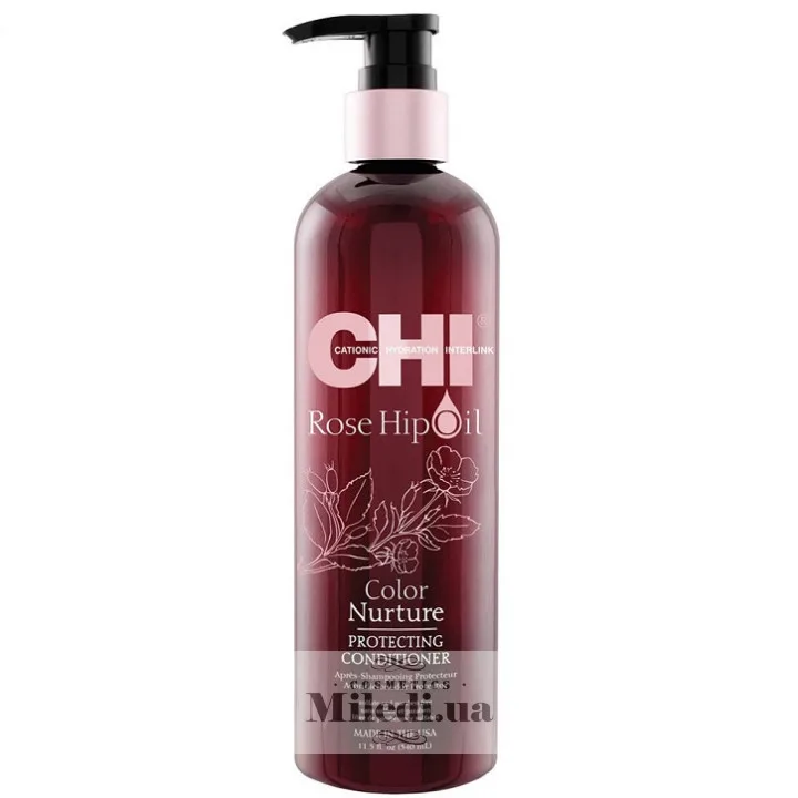 Кондиціонер для пофарбованого волосся Chi Rose Hip Oil Color Nurture Protecting Conditioner 340 мл
