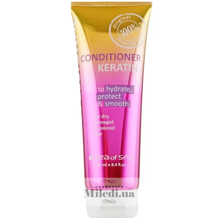 Кондиціонер з кератином для сухого пофарбованого волосся Sea of ​​Spa Conditioner Keratin Dry Damaged Colored Hair 250 мл