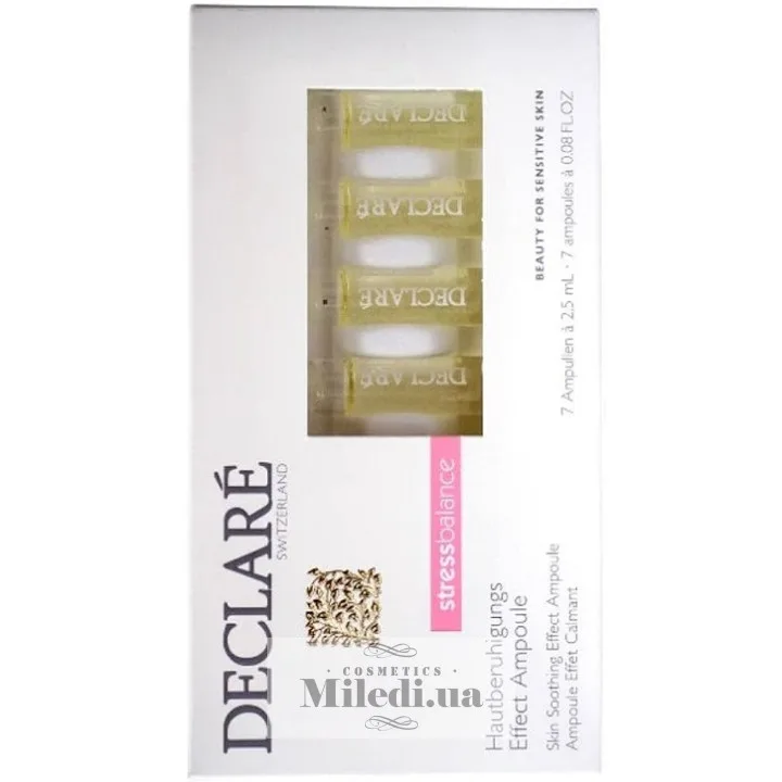 Концентрат заспокійливий Стрес баланс Declare Stress Balance Skin Soothing Effect Ampoule 7x2,5 мл