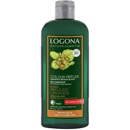 Біо-Шампунь Logona горіх для фарбованого темно-коричневого волосся 250 мл