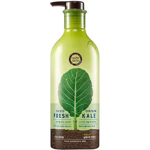 Зволожуючий гель для душу Happy Bath Seed origin fresh kale з маслом насіння капусти, 800 мл
