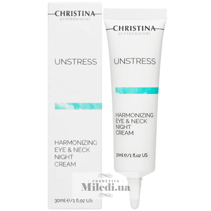 Крем гармонізуючий нічний навколо очей Christina Unstress Harmonizing Eye & Neck Night Cream 30 мл