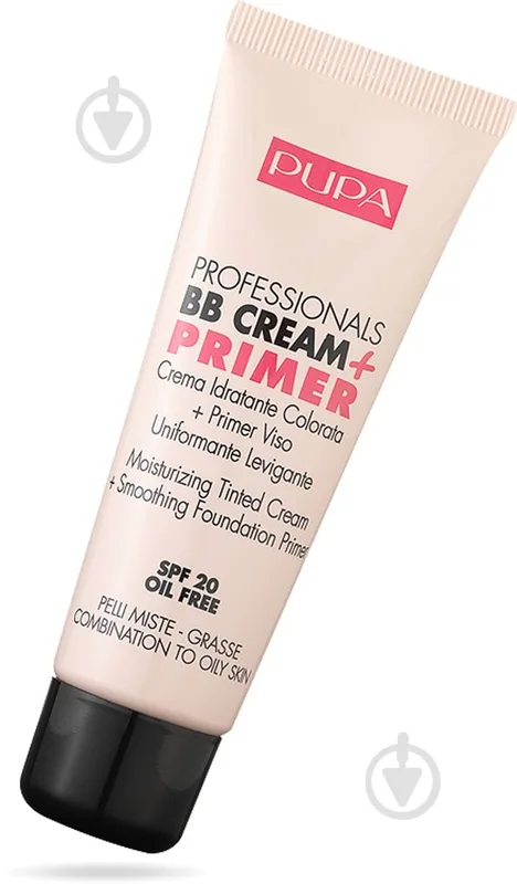 Крем-праймер Pupa ВВ Cream + Primer зволожуючий для комбінованої шкіри