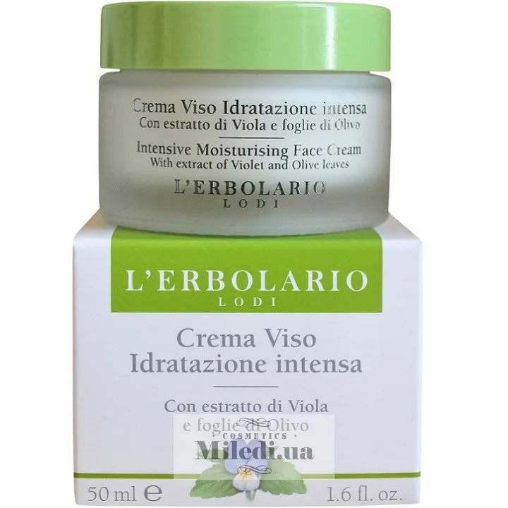 Крем для обличчя Інтенсивне зволоження L`Erbolario Crema Viso Idratazione Intensa 50 мл