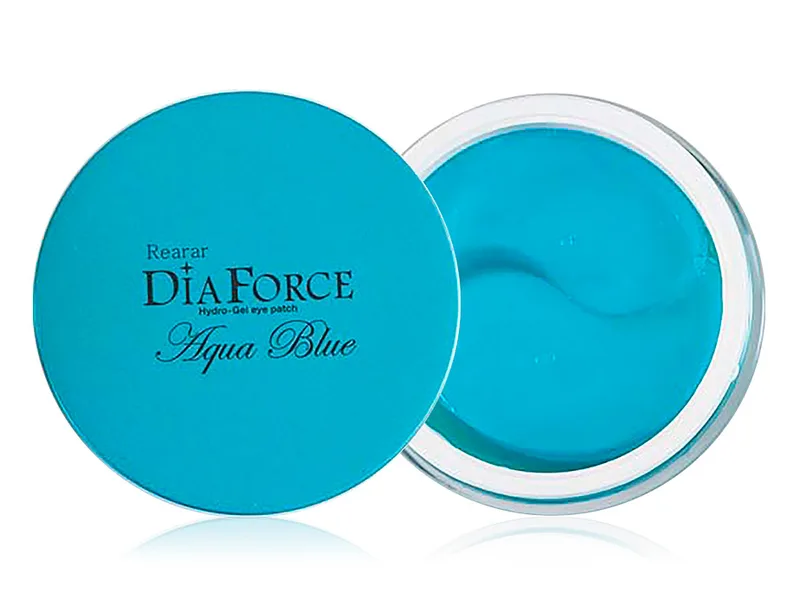 Великі гідрогелеві патчі під очі із золотом та мінералами Rearar Dia Force Hydro-Gel Eye Patch Aqua Blue, 60шт