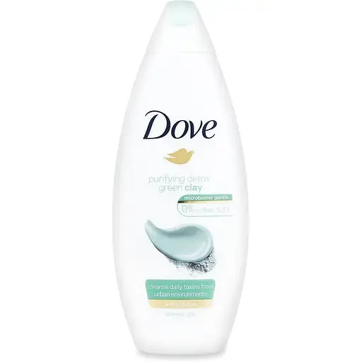 Крем-гель для душу Dove Очищення із зеленою глиною 250