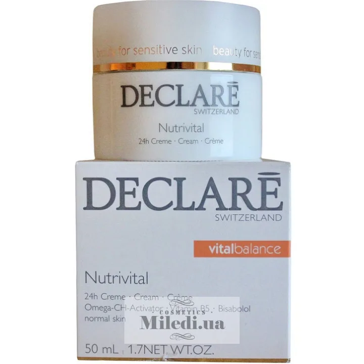 Крем поживний крем 24-годинної дії Declare Nutrivital 24 h Cream 50 мл