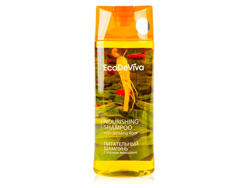 Поживний шампунь з коренем женьшеню EcoDeViva by TianDe Nourishing Shampoo With Ginseng Root, 450мл