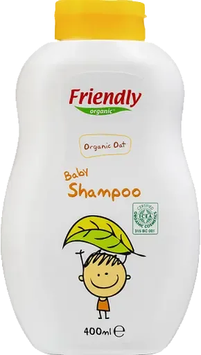 Органічний дитячий шампунь-гель для купання Friendly Organic Екстракт вівса, 400 мл